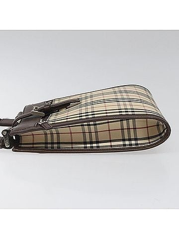 Burberry Nova Check Beige Canvas Shoulder Bag (view 2)