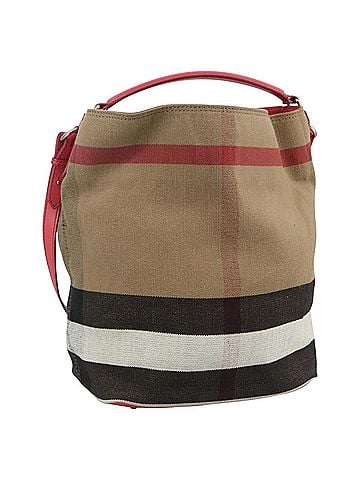Burberry Ashby Beige Canvas Tote Bag (view 1)
