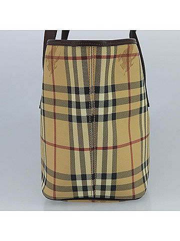 Burberry Nova Check Beige Canvas Tote Bag (view 2)