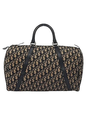 Dior Trotter Navy Canvas Travel Bag (view 1)