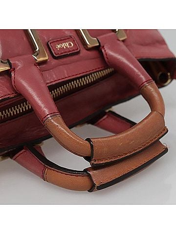 Chloé Ethel Pink Leather Handbag (view 2)