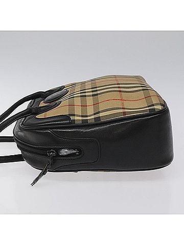 Burberry Nova Check Beige Canvas Handbag (view 2)