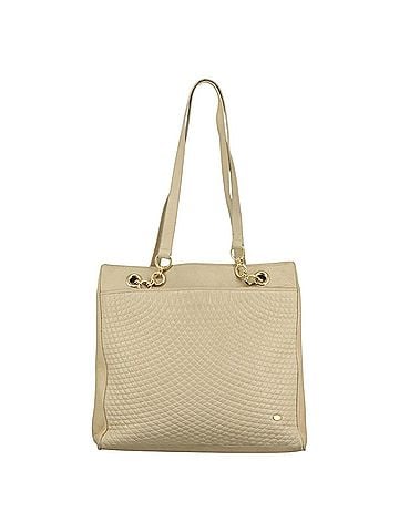 Bally Beige Leather Tote Bag (view 1)