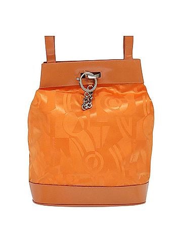 Salvatore Ferragamo Orange Synthetic Shoulder Bag (view 1)