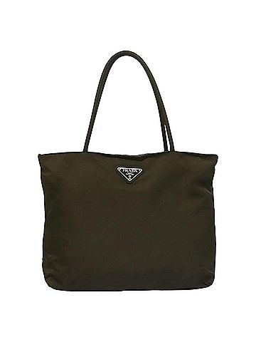 Prada Cabas Khaki Synthetic Handbag (view 1)
