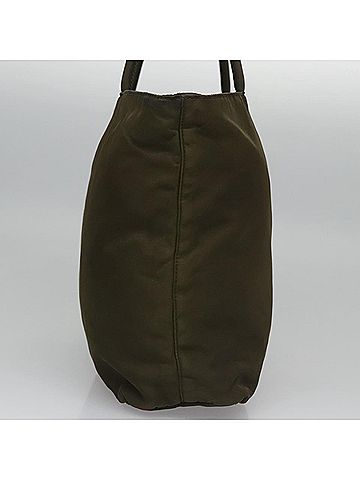 Prada Cabas Khaki Synthetic Handbag (view 2)