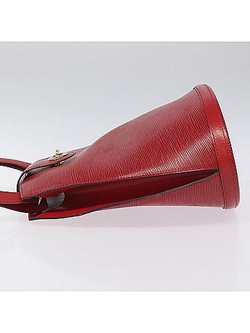 Louis Vuitton Cluny Red Leather Shoulder Bag (view 2)
