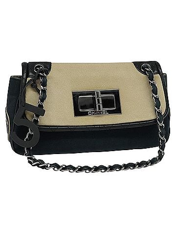 Chanel Navy Canvas Shoulder Bag (view 1)