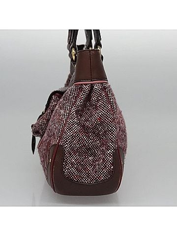 Céline Brown Wool Tote Bag (view 2)