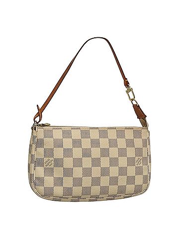 Louis Vuitton Pochette Accessoire White Canvas Clutch Bag (view 1)