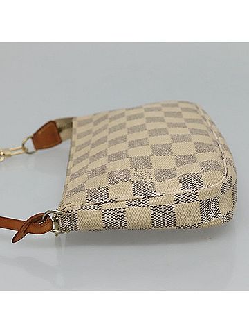 Louis Vuitton Pochette Accessoire White Canvas Clutch Bag (view 2)