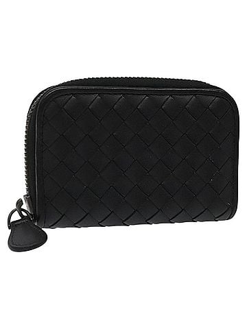 Bottega Veneta Intrecciato Black Leather Wallet (view 1)