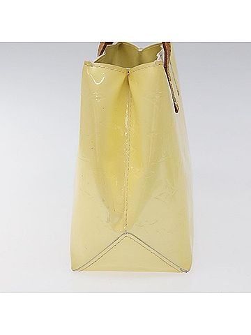 Louis Vuitton Reade Yellow Patent Leather Handbag (view 2)