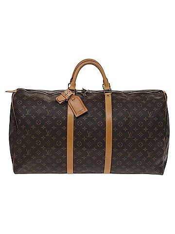 Louis Vuitton Keepall 60 Brown Canvas Travel Bag (view 1)