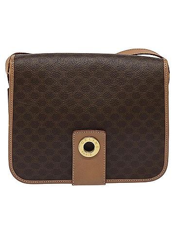 Céline Macadam Brown Canvas Shoulder Bag (view 1)