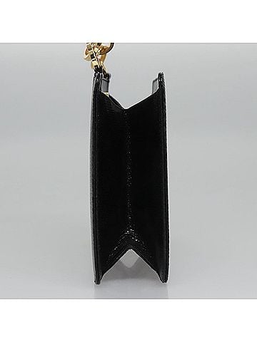 Salvatore Ferragamo Gancini Line Black Leather Handbag (view 2)