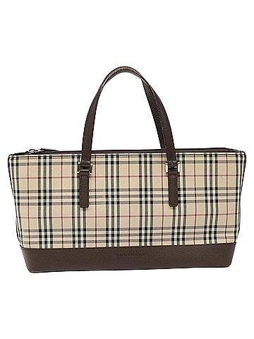 Burberry Nova Check Beige Canvas Tote Bag (view 1)