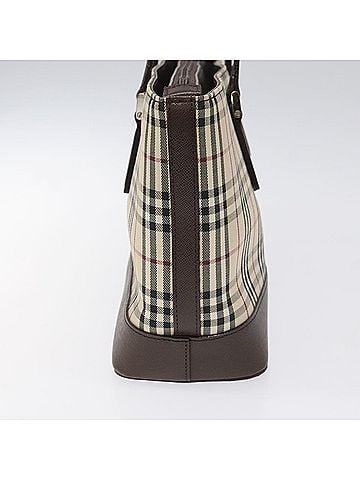 Burberry Nova Check Beige Canvas Tote Bag (view 2)