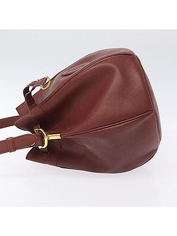 Cartier Red Leather Shoulder Bag (view 2)