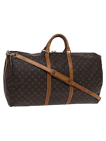 Louis Vuitton Keepall Bandoulière 60 Brown Canvas Travel Bag (view 1)