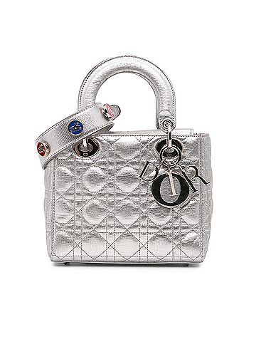 Dior Small Metallic Grained Calfskin Cannage My ABCDior Lady Dior (view 1)