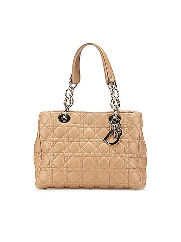 Dior Medium Lambskin Cannage Lady Dior Soft Shopping Tote (view 1)
