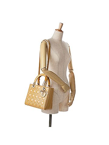 Dior Medium Patent Cannage Lady Dior (view 2)