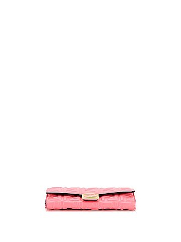 Fendi Baguette Continental Wallet on Chain Zucca Embossed Leather (view 2)