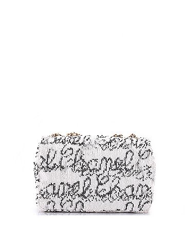 Chanel Classic Single Flap Bag Logo Signature Sequins Mini (view 2)