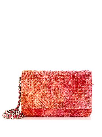 Chanel Timeless Wallet on Chain Quilted Tweed (view 1)