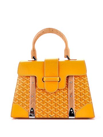 Goyard Saigon Top Handle Bag Coated Canvas with Leather MM (view 1)