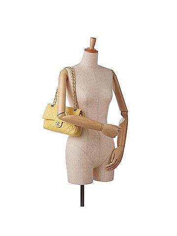 Chanel Medium Classic Double Stitch Calfskin Double Flap (view 2)
