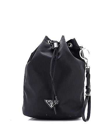 Prada Drawstring Wristlet Bucket Bag Tessuto Small (view 1)