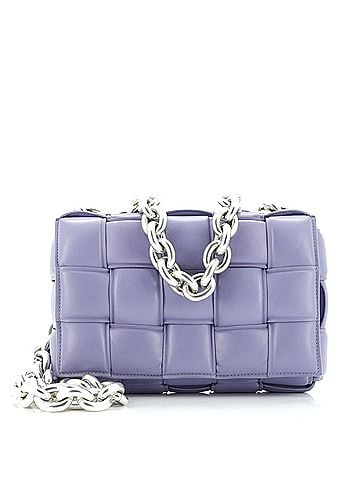 Bottega Veneta Cassette Chain Crossbody Bag Padded Maxi Intrecciato Leather (view 1)