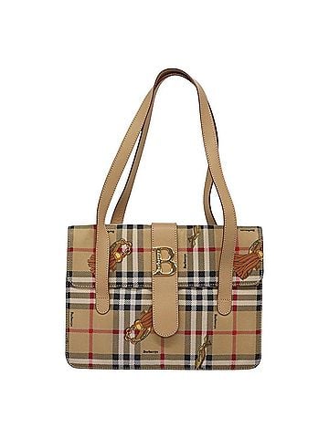 Burberry Nova Check Beige Synthetic Tote Bag (view 1)