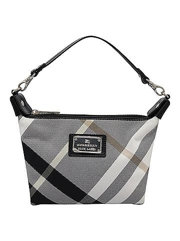 Burberry Nova Check Grey Canvas Clutch Bag (view 1)