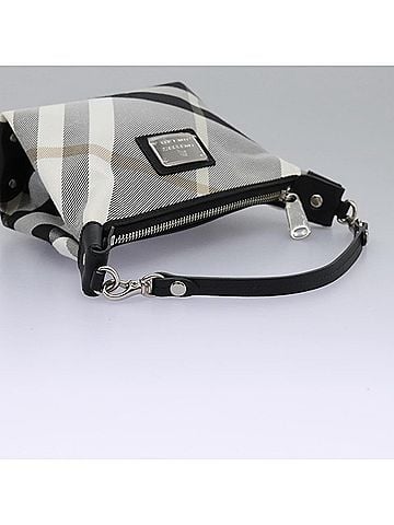 Burberry Nova Check Grey Canvas Clutch Bag (view 2)