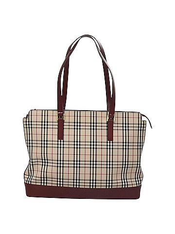 Burberry Nova Check Beige Canvas Tote Bag (view 1)