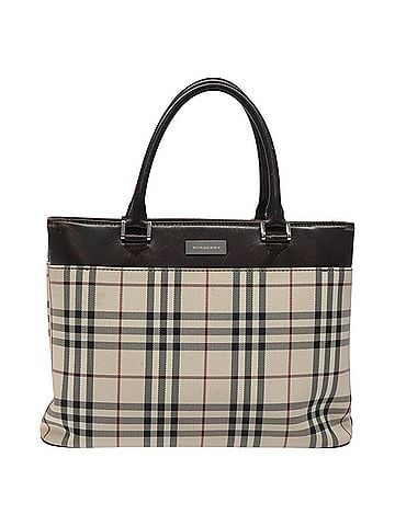 Burberry Nova Check Beige Synthetic Tote Bag (view 1)