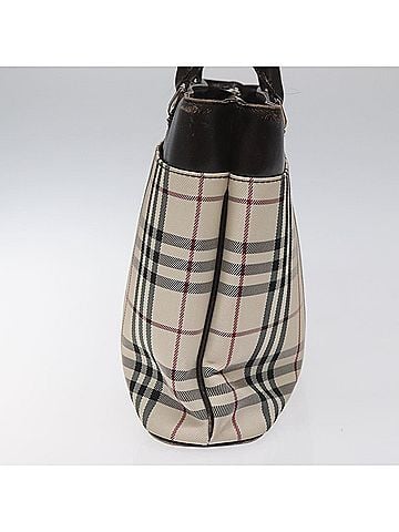 Burberry Nova Check Beige Synthetic Tote Bag (view 2)