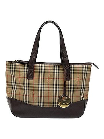 Burberry Nova Check Beige Canvas Tote Bag (view 1)