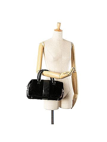 Gucci Guccissima Trimmed Suede Boston Bag (view 2)