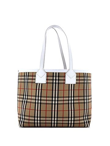 Burberry London Tote Vintage Check Canvas Small (view 1)