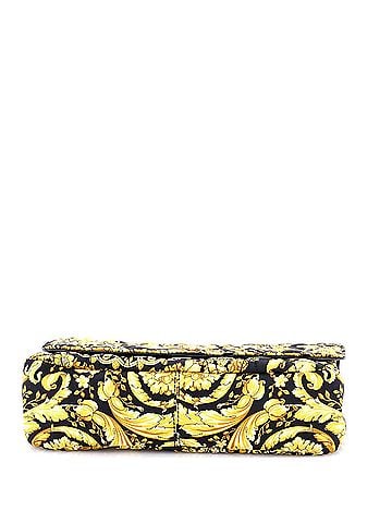 Versace Virtus Chain Flap Shoulder Bag Barocco Print Silk Medium (view 2)