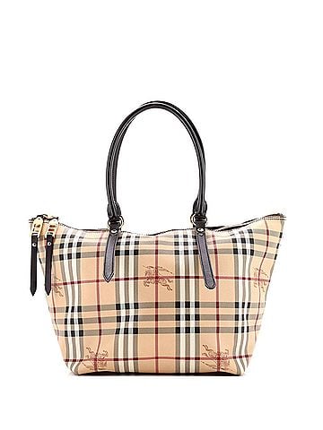 Burberry Salisbury Tote Haymarket Coated Canvas Small (view 1)