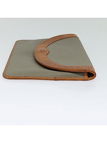 Dior Oblique Grey Canvas Clutch Bag (view 2)