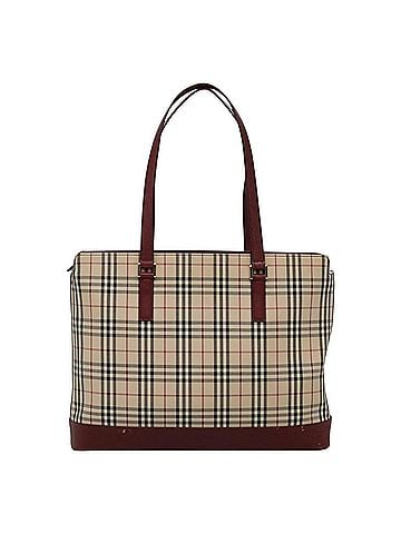 Burberry Nova Check Beige Canvas Tote Bag (view 1)