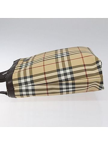 Burberry Nova Check Beige Canvas Tote Bag (view 2)