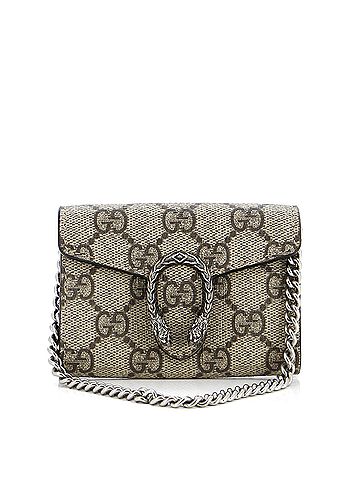 Gucci Dionysus Chain Coin Purse GG Coated Canvas (view 1)
