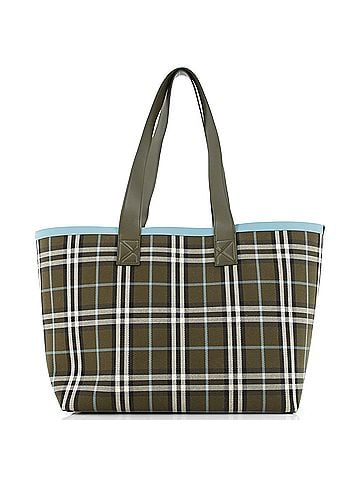 Burberry London Tote Check Canvas Medium (view 1)